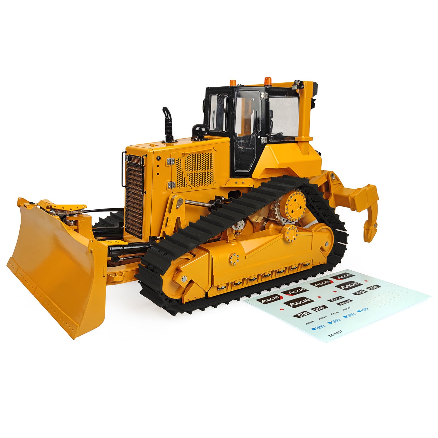 LESU 1/14 Aoue-DT60 Crawler Dozer Bulldozer RC Model Hydraulic Painted KIT Truck W/ Motor ESC Light Sound System No Battery