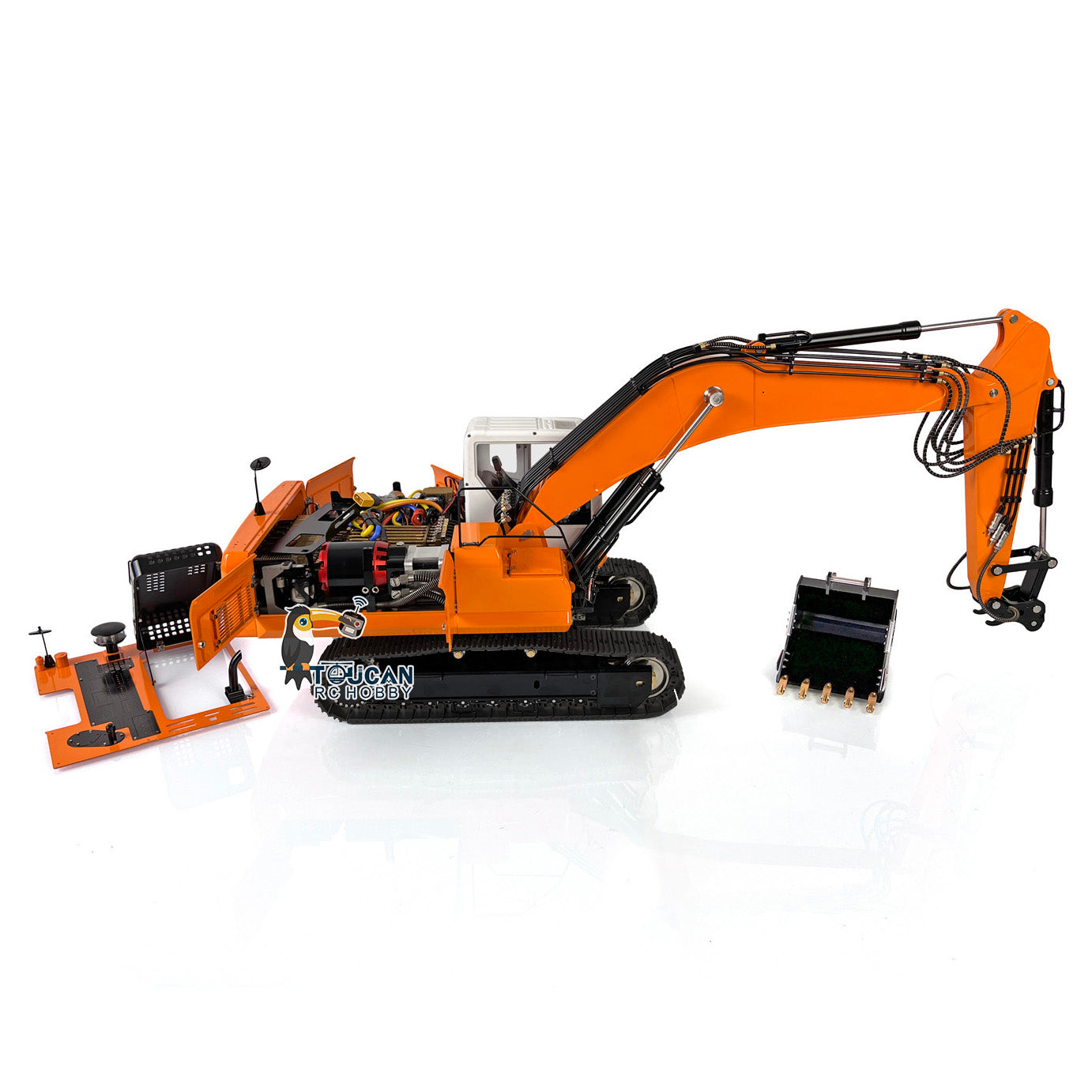 LESU PC360 1/14 RC Metal Hydraulic Excavator RTR Painted Model W/ Motor Servo PL18 Remote Controller DIY Upgrade Parts Accessories