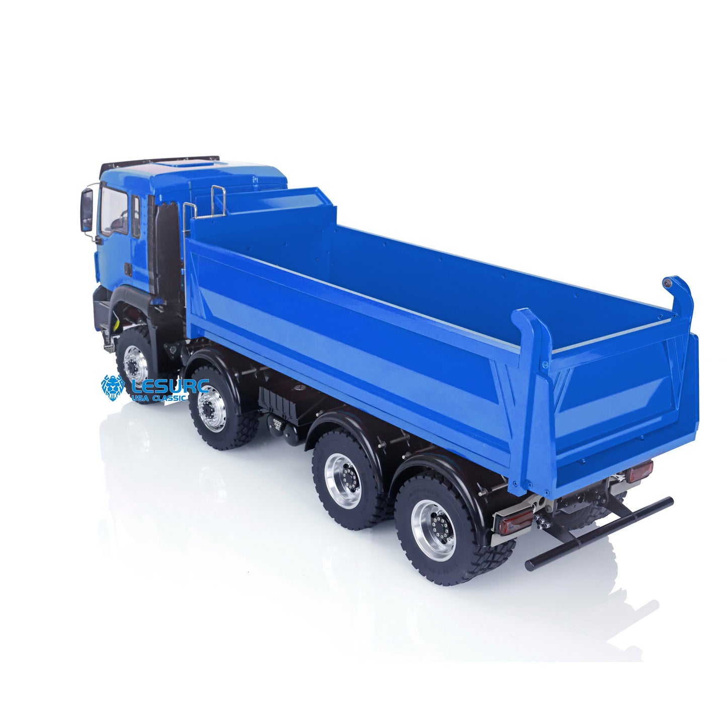 LESU 1/14 8x8 Metal Hydraulic RC Dump Truck 20130011 RTR Tipper Model FlySky I6S Radio Controller Brushless Motor 2 Speed Transmission Sound System
