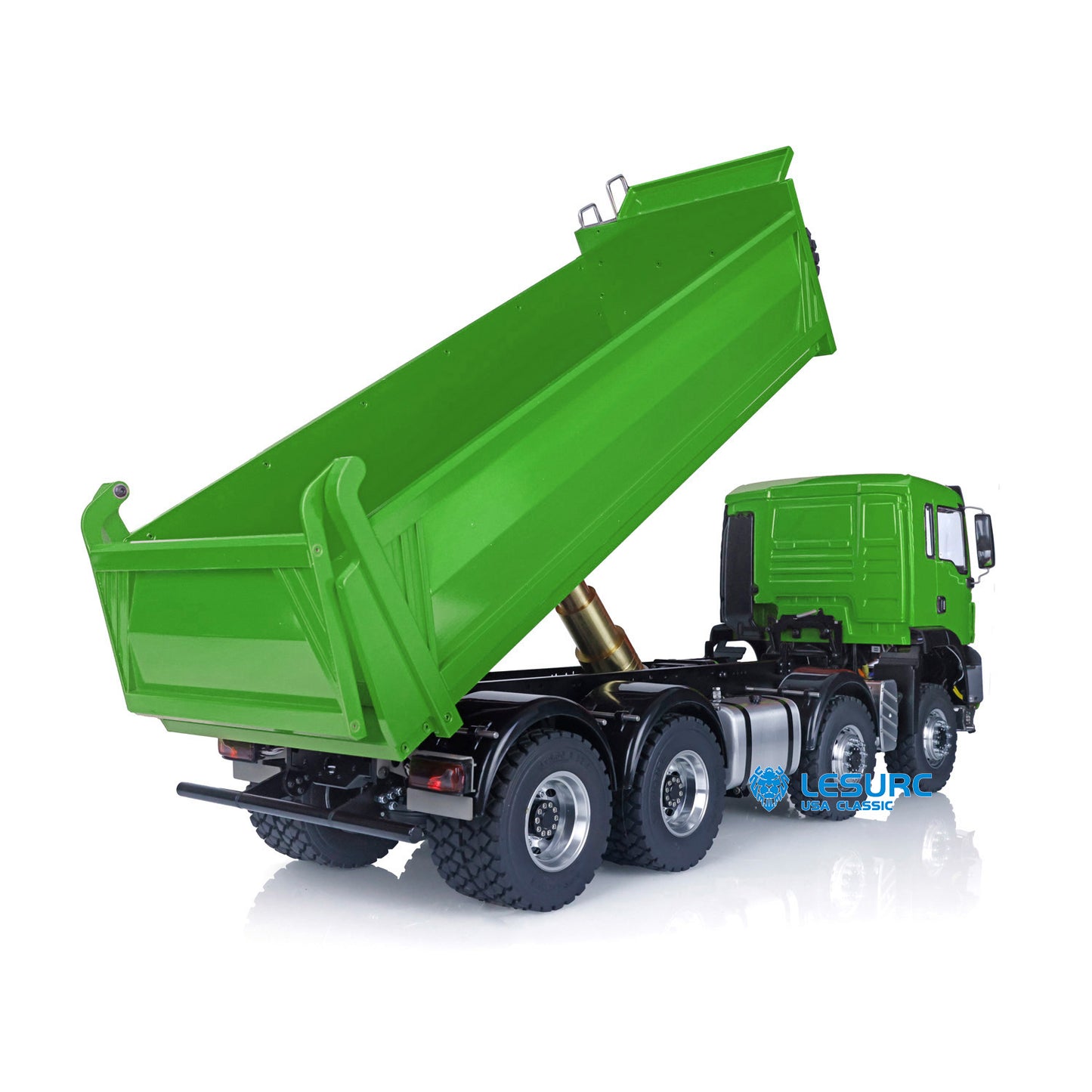 LESU 1/14 8x8 Metal Hydraulic RC Dump Truck 20130011 RTR Tipper Model FlySky I6S Radio Controller Brushless Motor 2 Speed Transmission Sound System