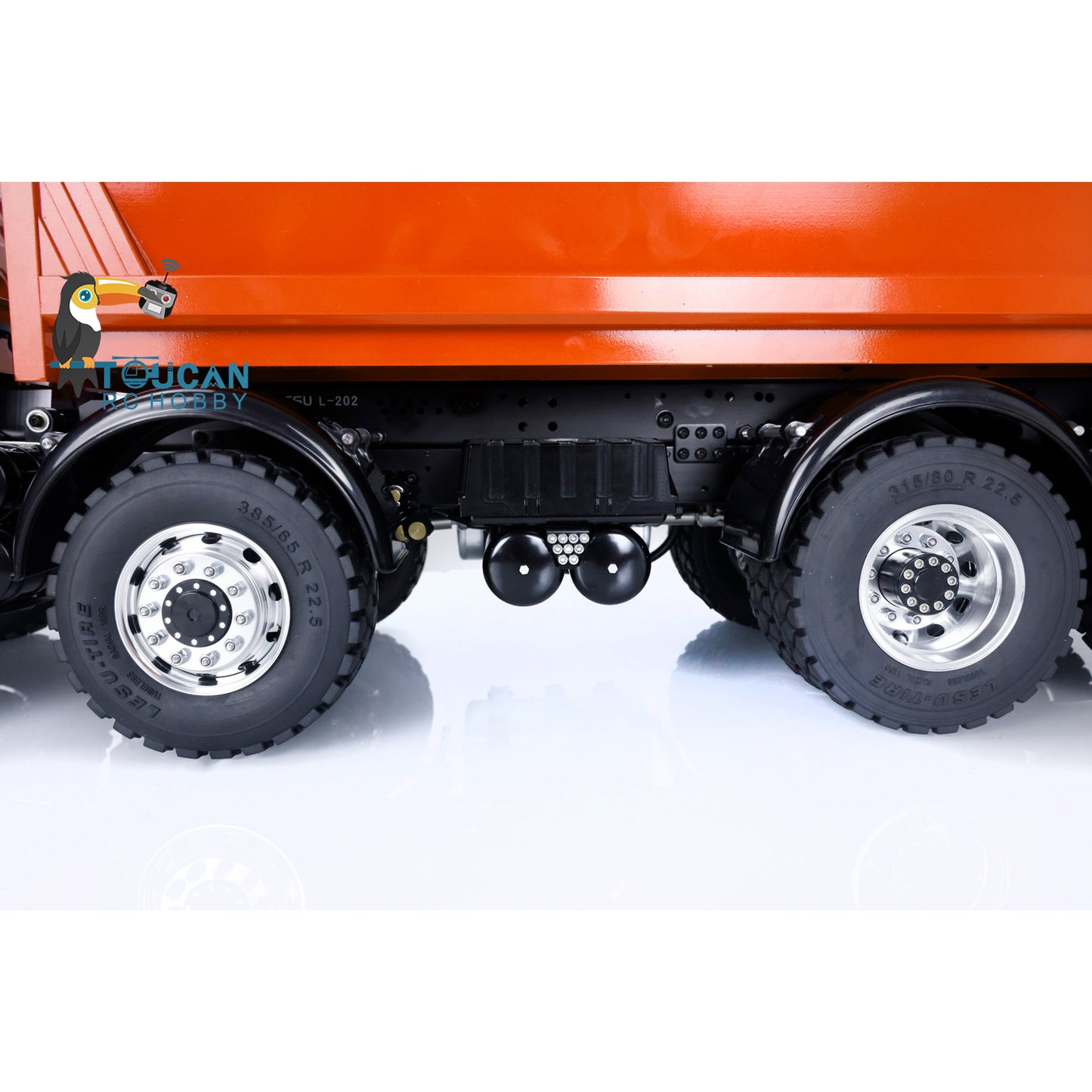 1/14 LESU Hydraulic RC Dump Truck 8x8 All Wheel Drive Dumper Car Model i6S Remote Control Light Sound