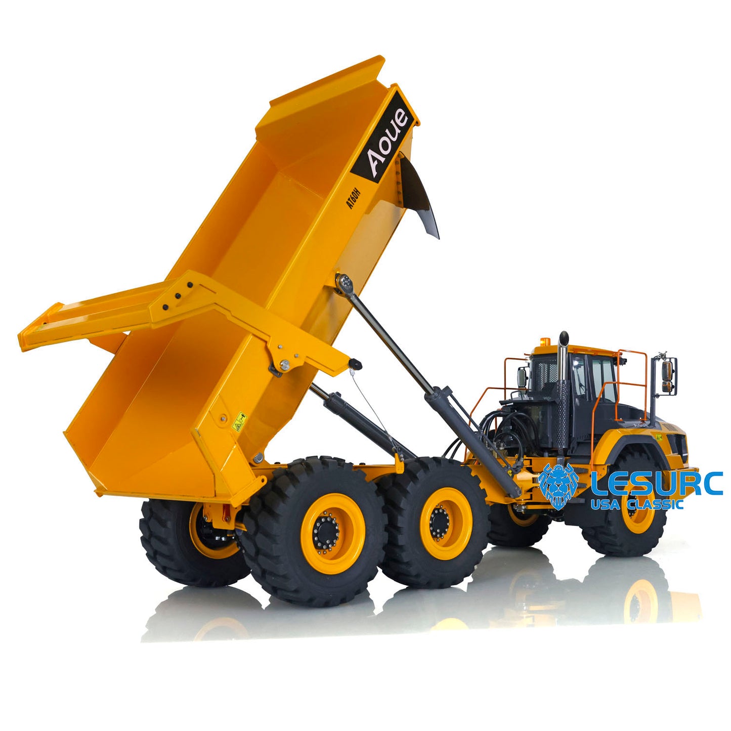 LESU Aoue AT60H 1/16 Metal Hydraulic KIT/PNP/RTR RC Articulated Truck A0004 with 2 Speed Transmission Light System for Construction Model Hobbyists
