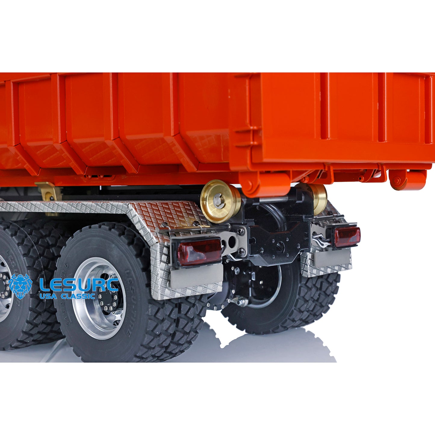 LESU 1/14 TGS 8*8 Hydraulic Dumper for Remote Controlled Truck Roll On/Off Tipper W/ Sound Light System Motor Servo