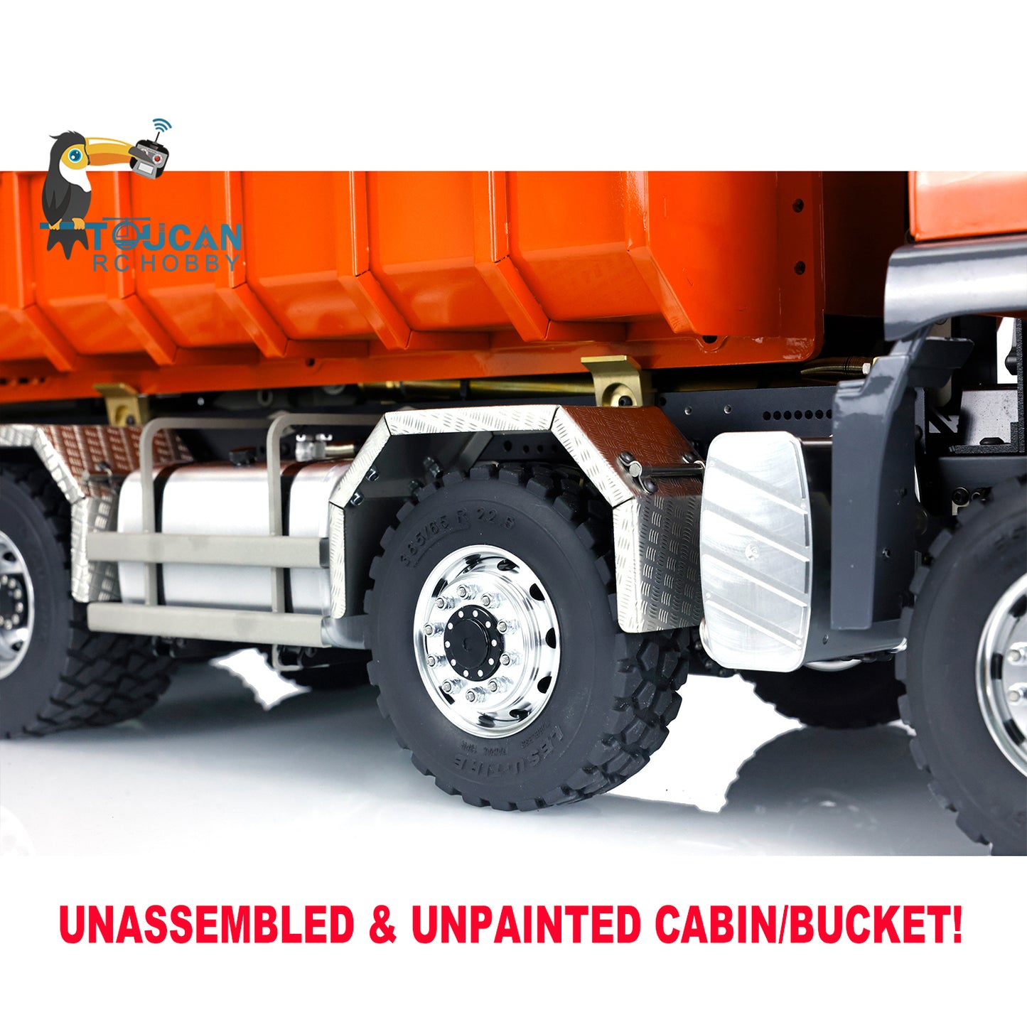 1/14 LESU Remote Control Hydraulic Roll on Off Dumper Truck TGS 8*8 RC Engineering Vehicle Tipper Model With 5 PC Servos