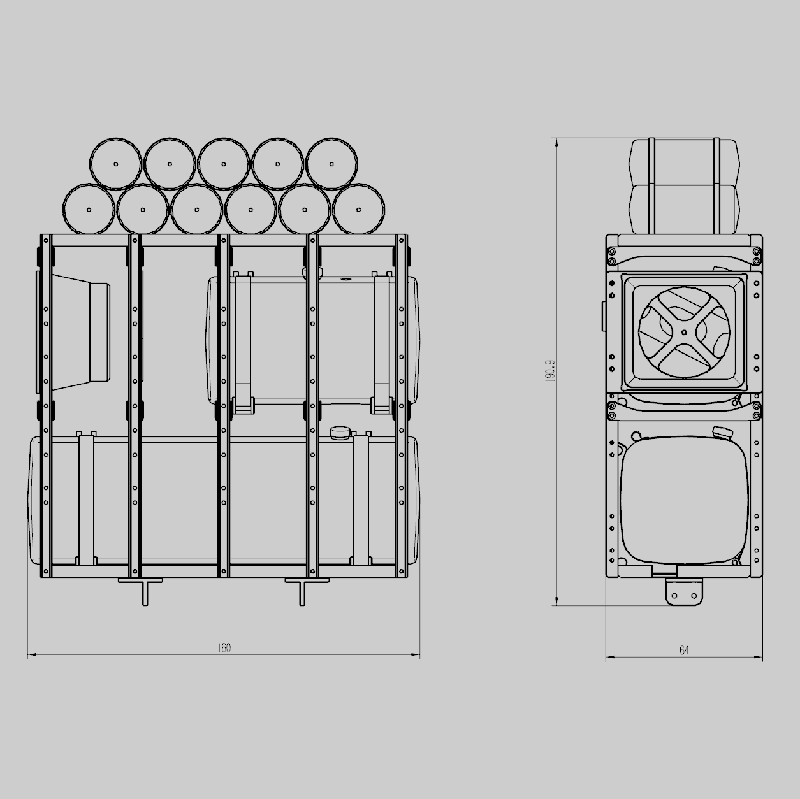 LESU Equipment Rack Metal Part Suitable for RC 1/14 Scale Radio Controlled Heavy Tractors Truck DIY Cars Vehicle Model