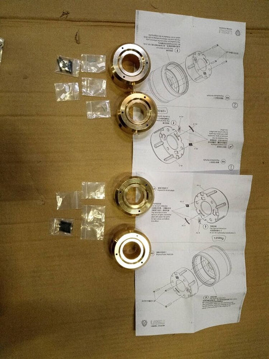 Fast Free Shipping Second Hand EU Stock Brass Rear Wheel Weight Increasing Module for LESU AOUE 1050 1/14 Hydraulic RC Tractor Farm Truck DIY Agricultural Car Model
