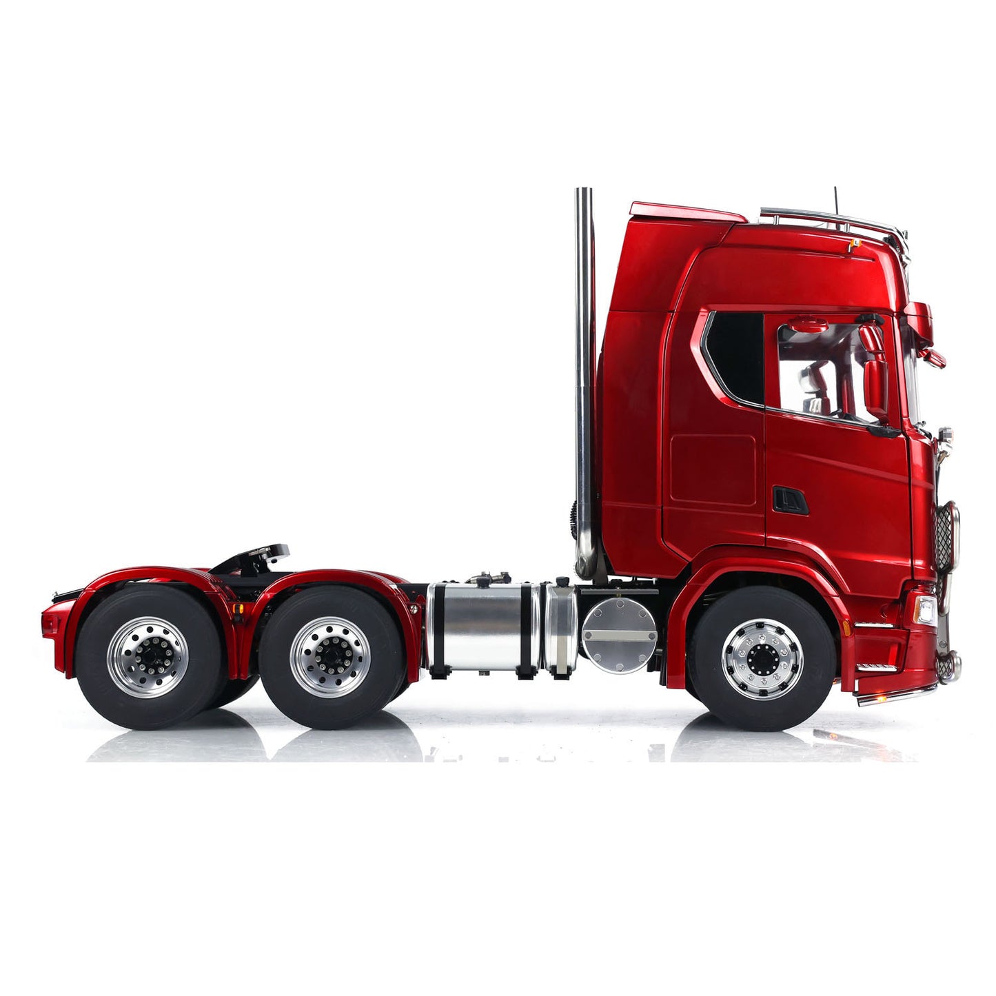 1/14 LESU 770S 6x6 RC Truck FlySky ST8 2 Speed Gearbox Smoke Unit