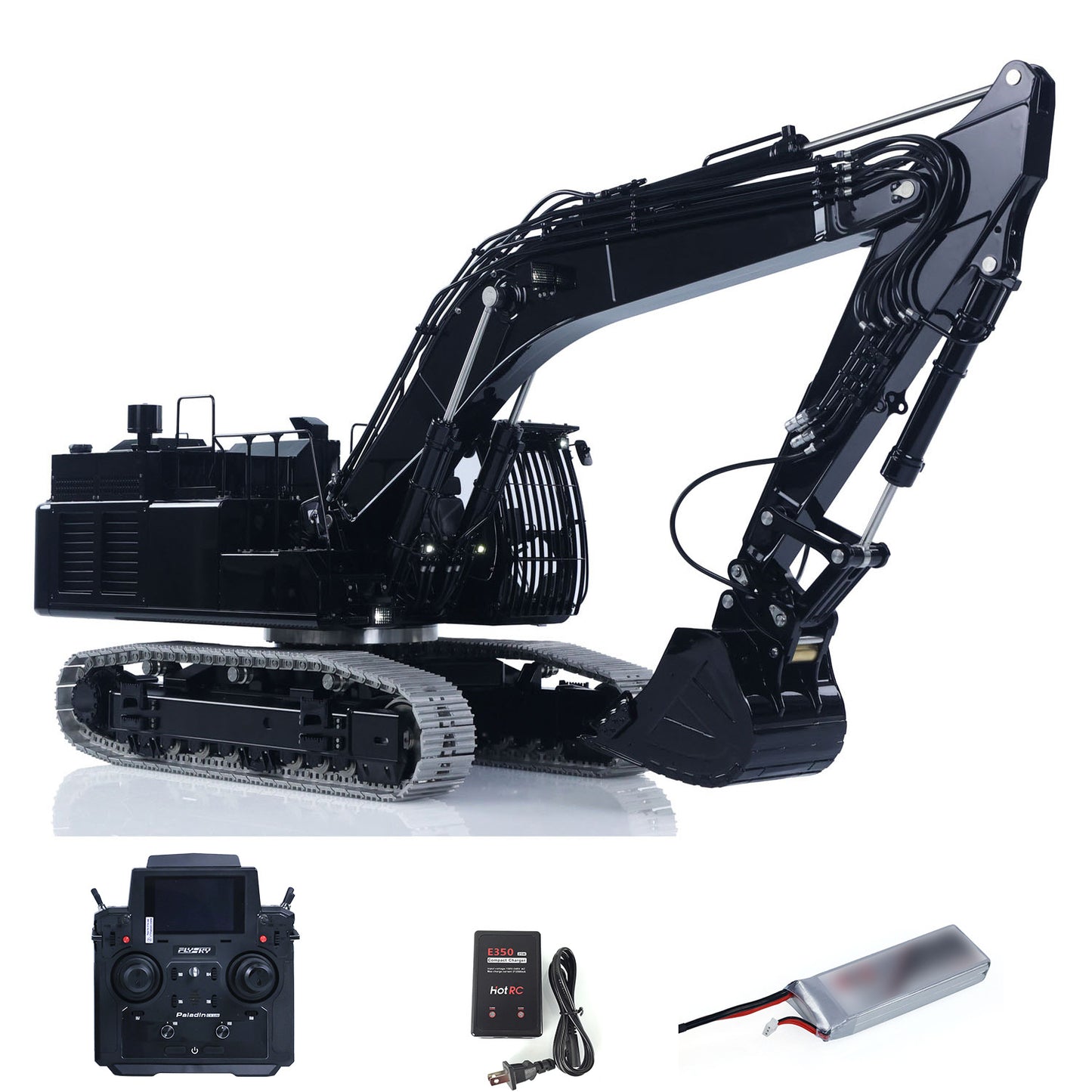 1/14 LESU Aoue ZX490 Heavy Digger Model Sound and Light System Smoke Unit