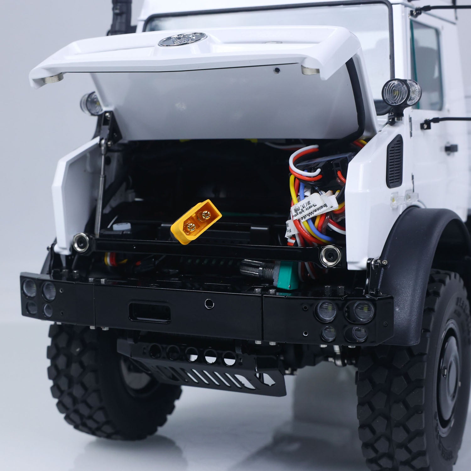 LESU 1/14 U4023 Metal RC Off Road Vehicle 4*4 All-Terrain Light Truck Front Marker Lamp Smoke Unit Axle Locks