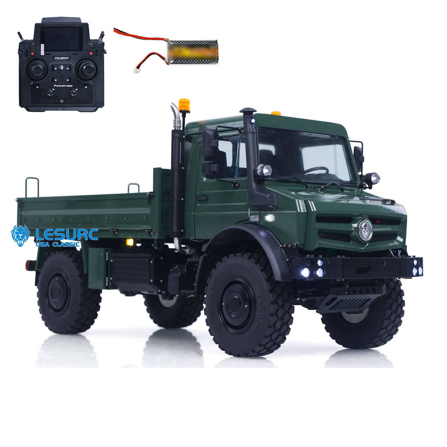 1/14 LESU U4023 Metal RC Off Road Car Light Truck Flysky PL18EVLITE Radio System