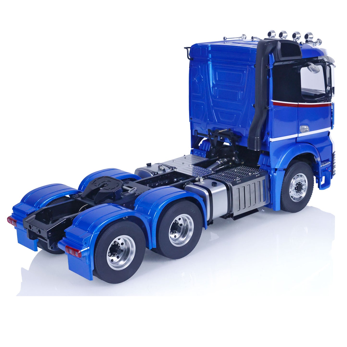 LESU 1/14 Highline RC Tractor Truck 6x6 Metal Chassis 2 Speed Gearbox FlySky I6S Radio System Sound Light for Vehicle Model Enthusiasts
