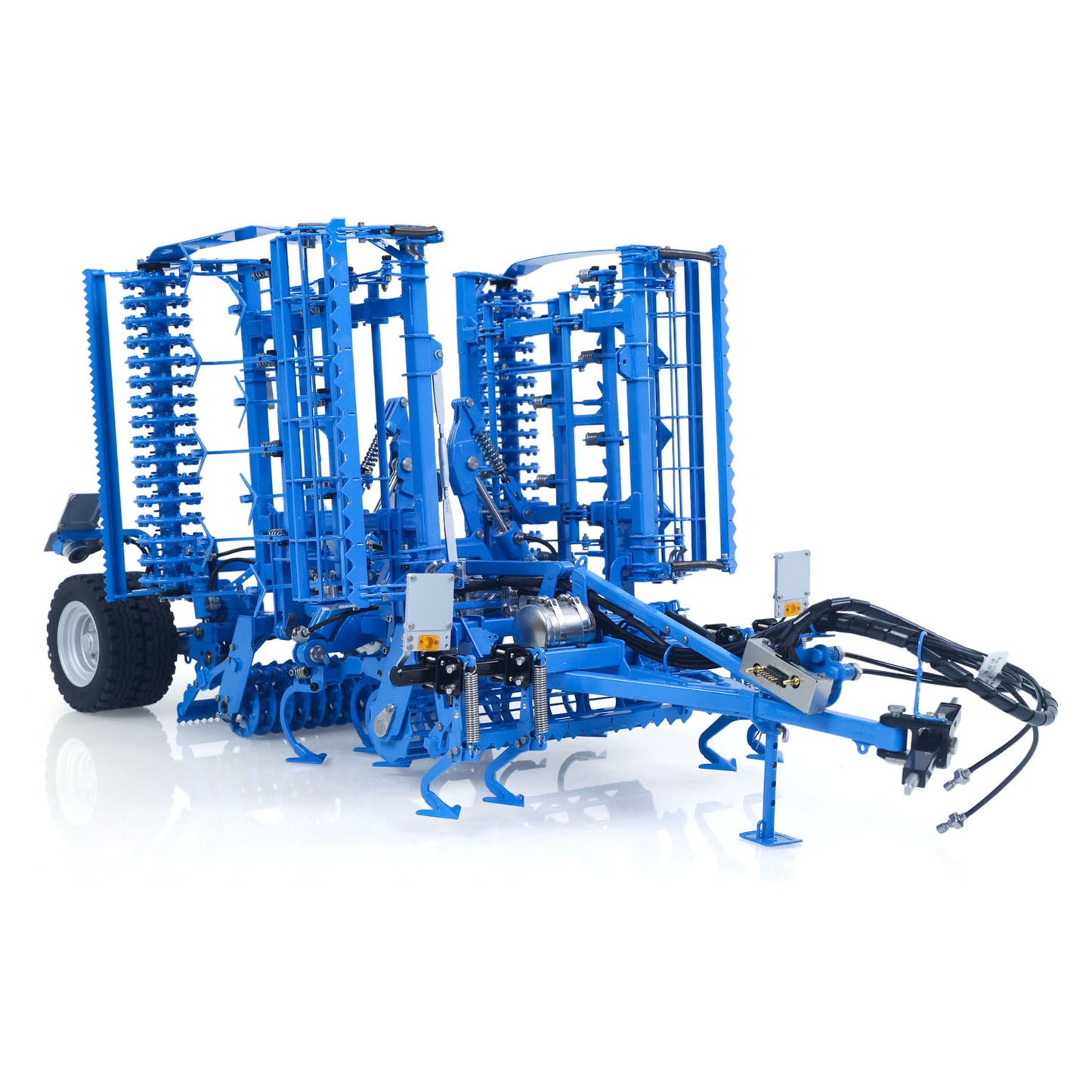LESU AOUE 1050 1/14 Metal 4x4 RC Walking Tractor K500 Seedbed Pre-sowing Soil Preparation Planter Plough Hydraulic Agricultural Vehicles Frsky PL18EV Lite
