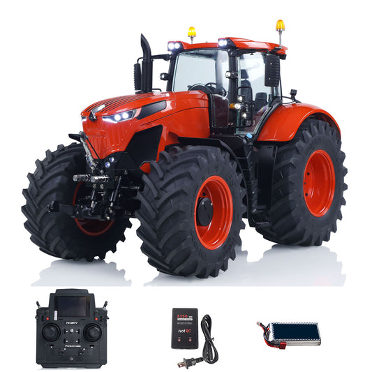 LESU K500 Seedbed Pre-sowing Soil Preparation Planter Plough AOUE 1050 1/14 Metal 4x4 RC Walking Tractor Hydraulic Agricultural Vehicles Brushless Motor