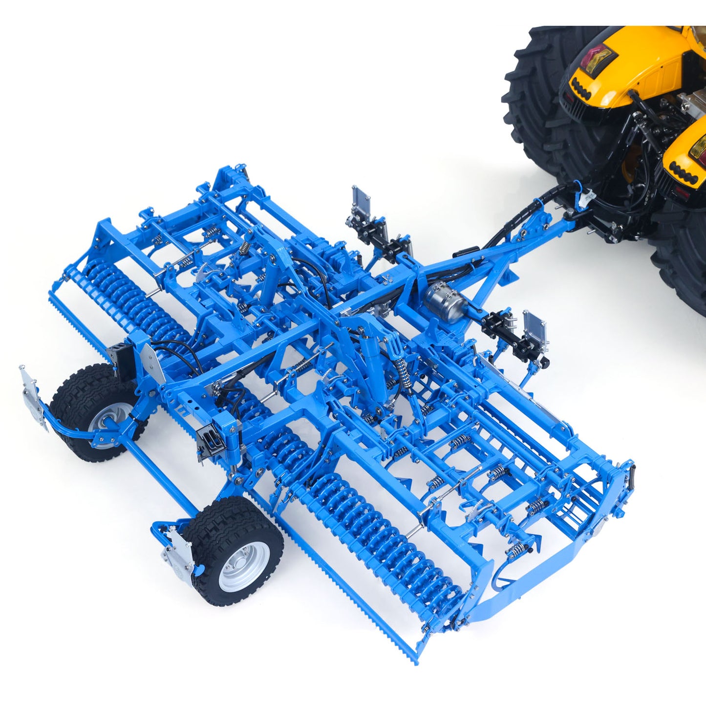 LESU AOUE 1050 1/14 Metal 4x4 RC Walking Tractor K500 Seedbed Pre-sowing Soil Preparation Planter Plough Hydraulic Agricultural Vehicles Frsky PL18EV Lite