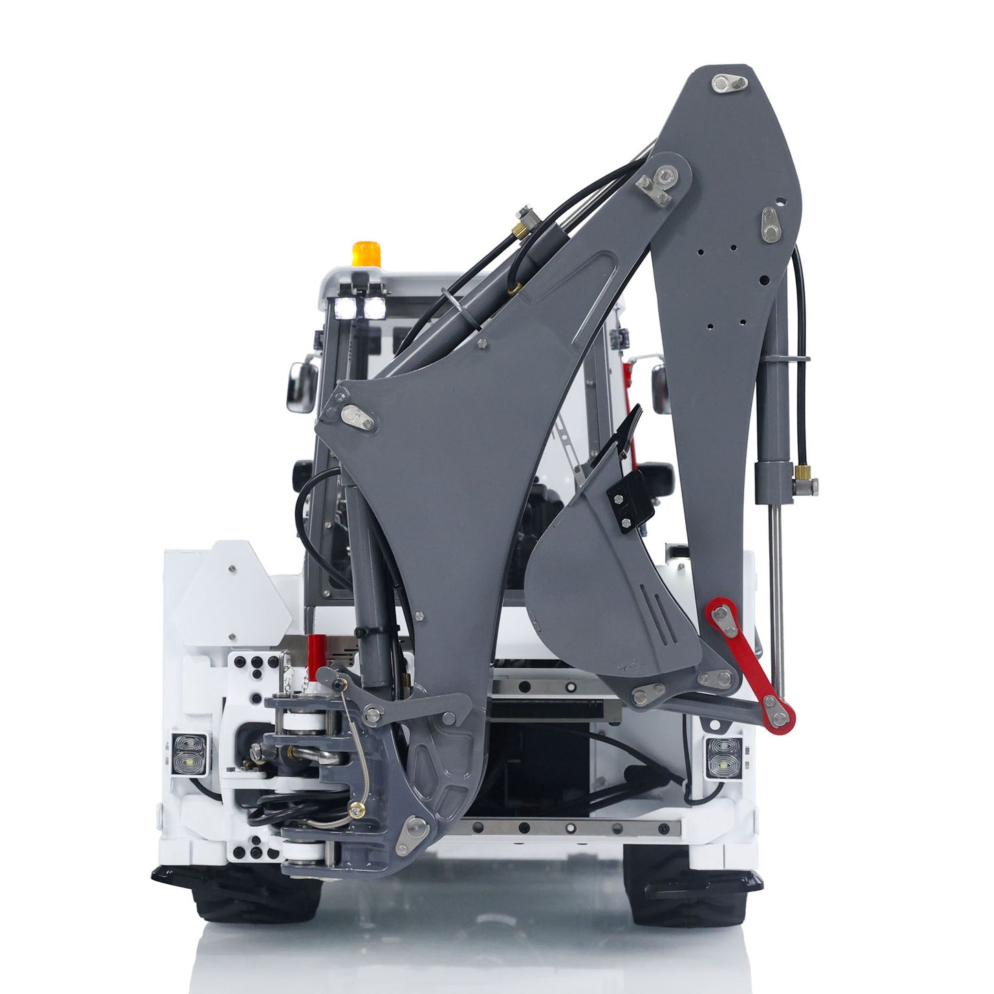 LESU AOUE BL71 1/14 4X4 Metal Hydraulic RC Backhoe Loader A0010 with Support Leg Light Sound System for Construction Vehicle Enthusiast