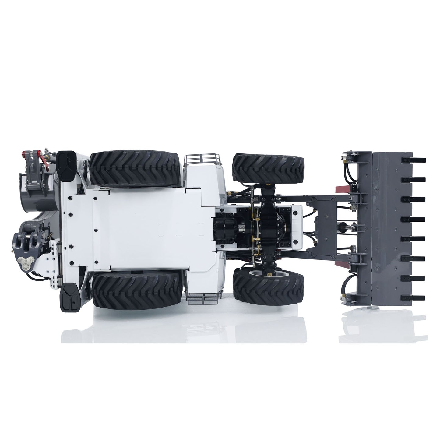 LESU AOUE BL71 1/14 4X4 Metal Hydraulic RC Backhoe Loader A0010 with Support Leg Light Sound System for Construction Vehicle Enthusiast