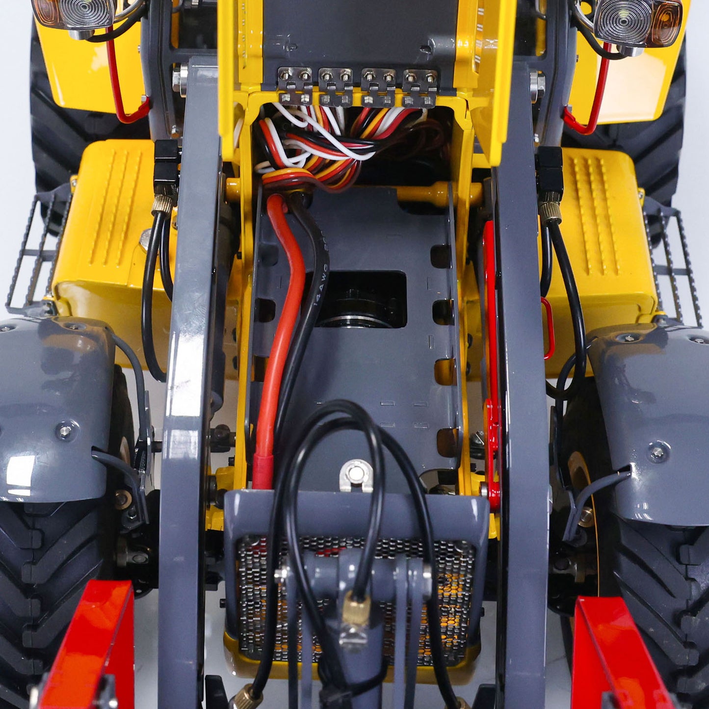 LESU AOUE BL71 1/14 4X4 Metal Hydraulic RC Backhoe Loader A0010 with Support Leg Light Sound System for Construction Vehicle Enthusiast