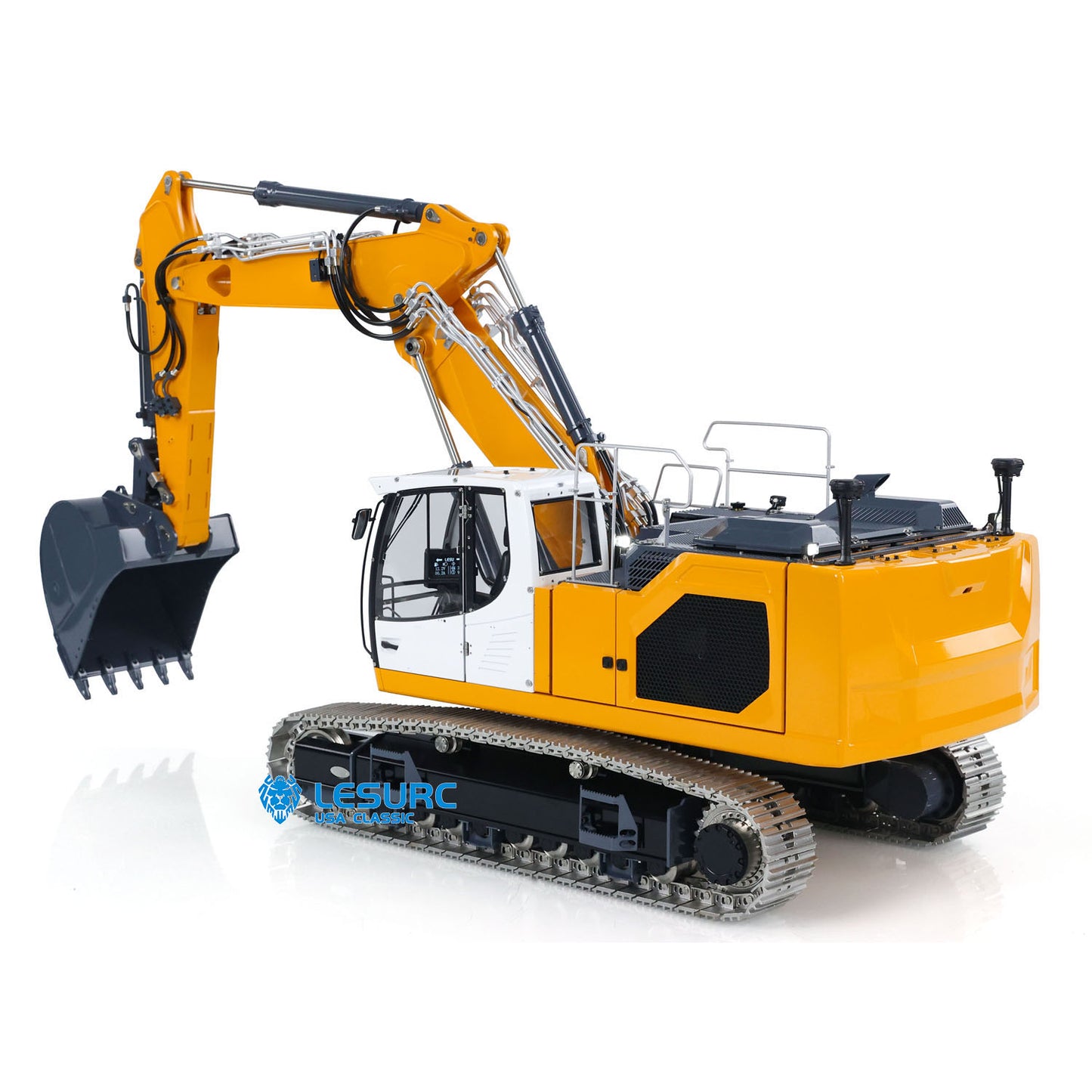 LESU AOUE LR945 Metal 1/14 RC Hydraulic Excavator 3 Arms Digger for Construction Vehicle Enthusiast