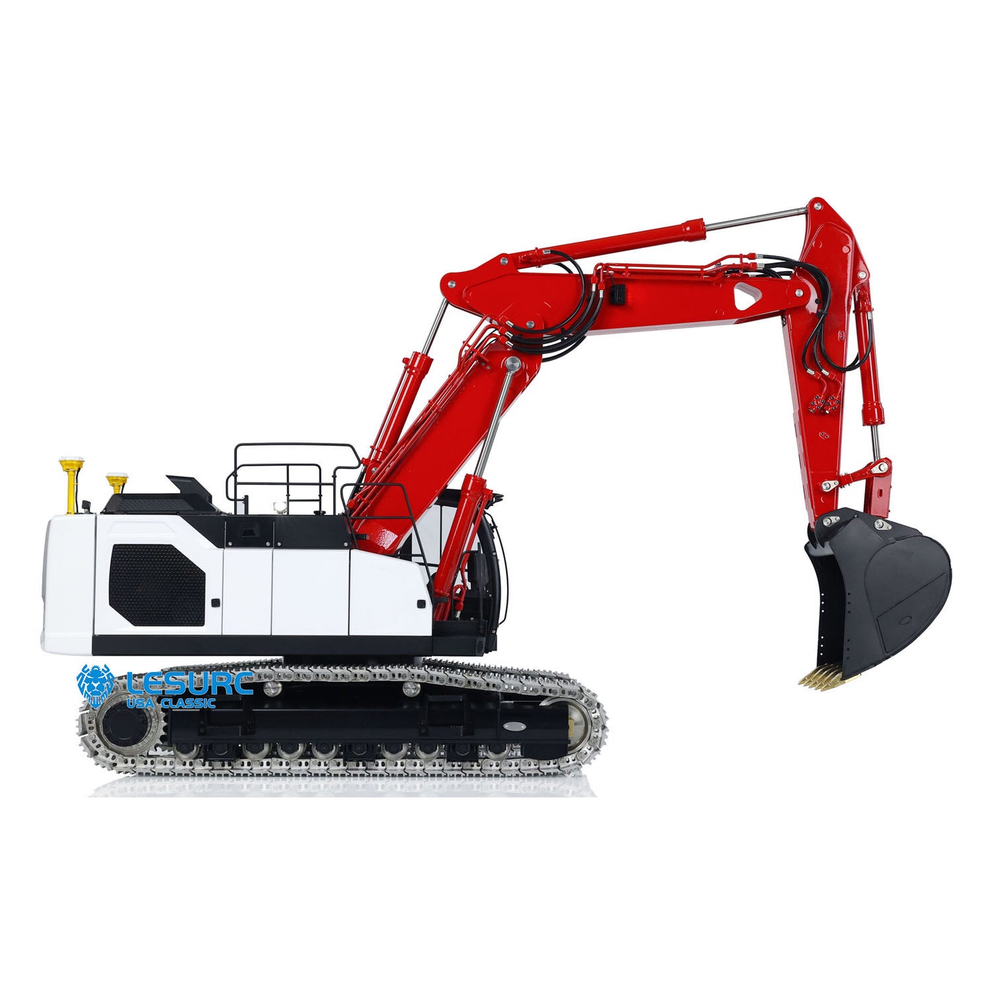 LESU AOUE LR945 Metal 1/14 RC Hydraulic Excavator 3 Arms Digger with PL18EV Lite Radio Controller