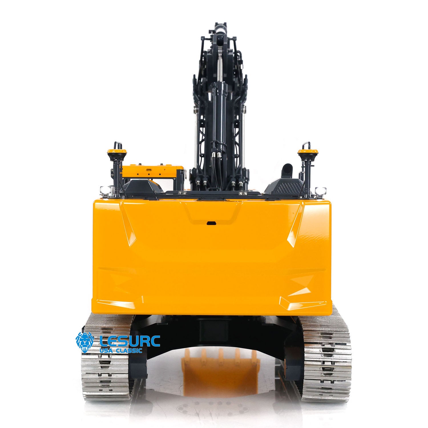 LESU AOUE LR945 Metal 1/14 RC Hydraulic Excavator 3 Arms Digger with Electronic Display PL18EV Lite Radio Controller