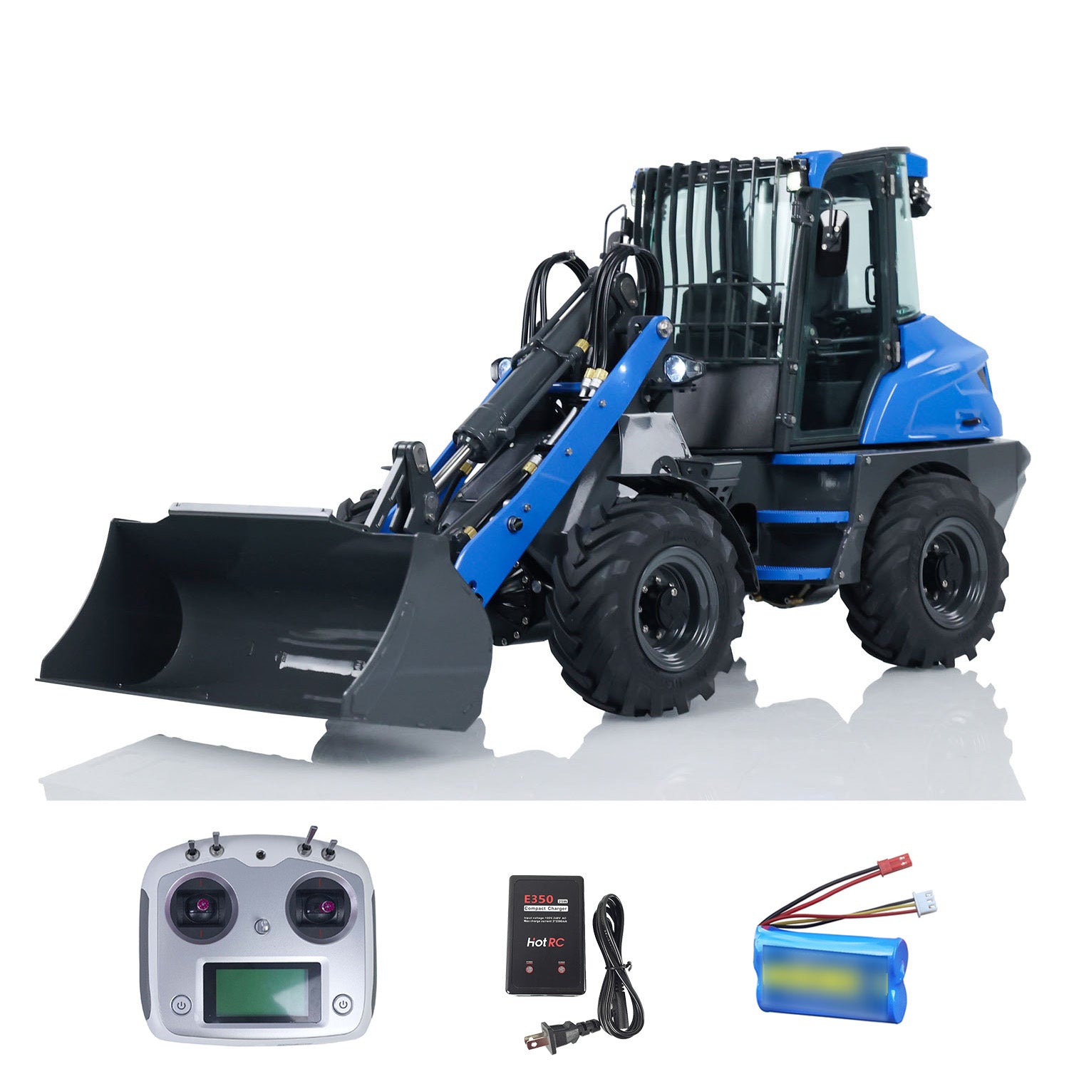 LESU AOUE MCL8 1/14 RC Hydraulic Loader with 4CH Valves I6S Radio Controller