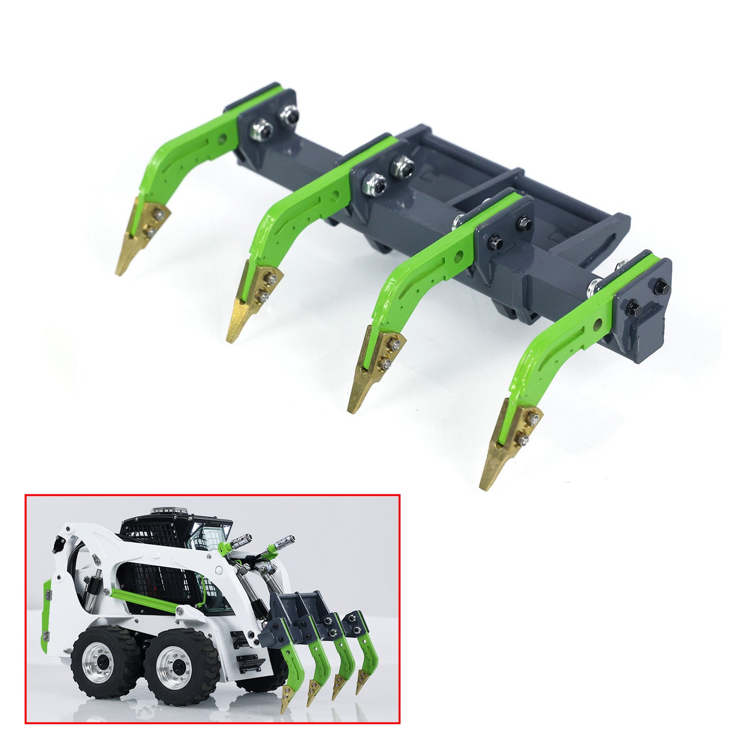 Metal Hay Clamp for LESU Aoue-LT5 1/14 Hydraulic RC Tracked Skid Steer Loader Model