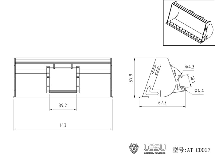 LESU Aoue-LT5 Metal 1/14 Hydraulic RC Tracked Skid Steer Loader Model with Flysky FS-i6S Transmitter FS-iA10B Receiver Sound Light System