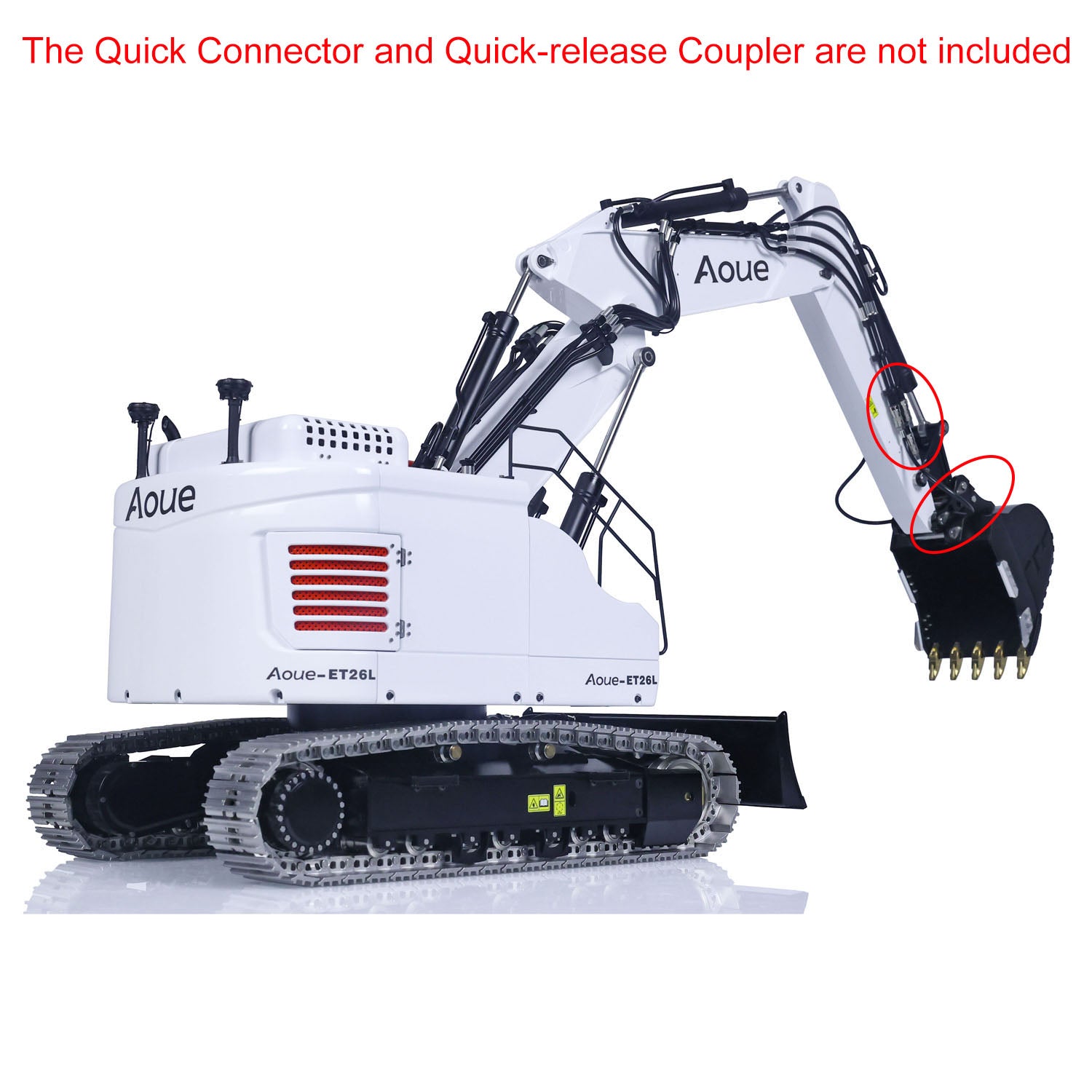 LESU Aoue ET26L Metal 1/14 RC Hydraulic Excavator 3 Arms Digger with PL18EV Radio System Lights