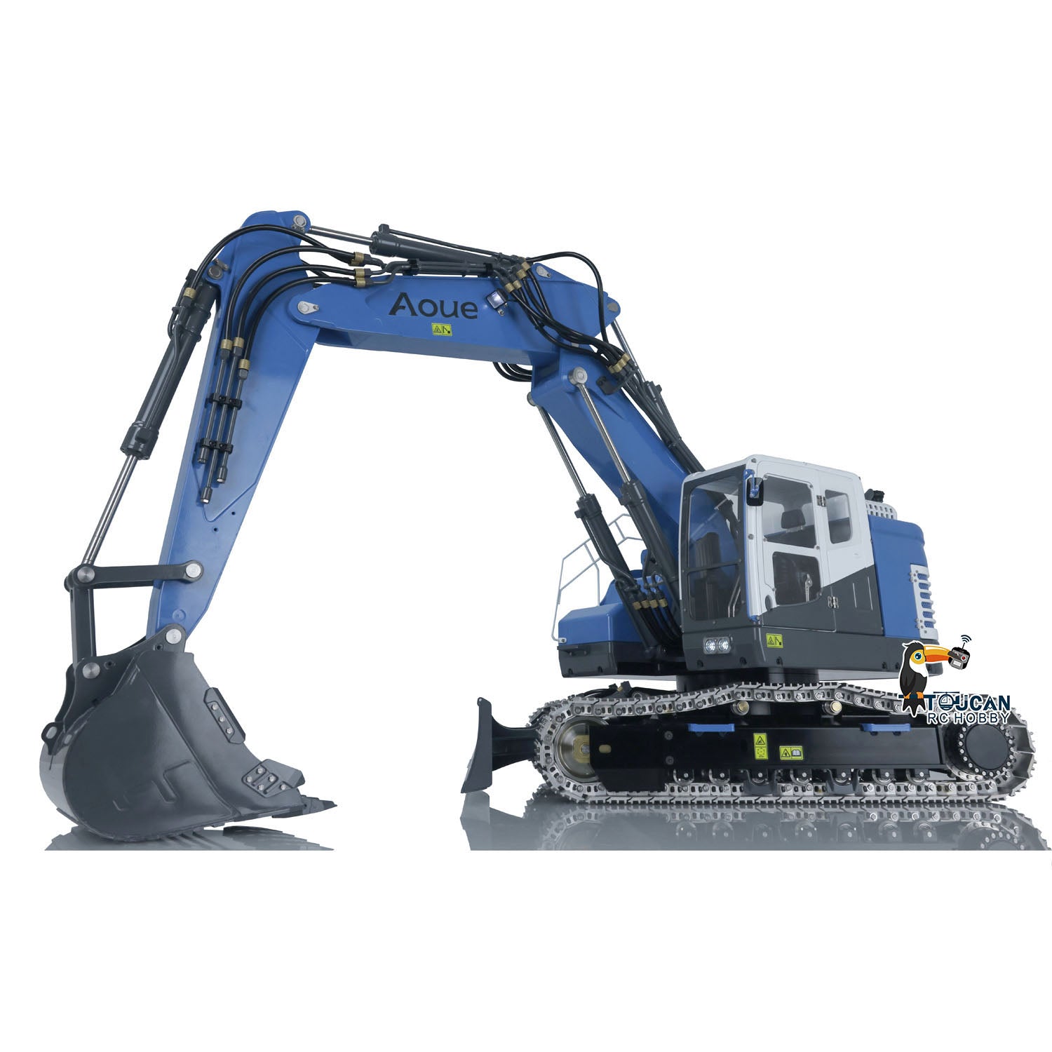 LESU Aoue ET26L 1/14 Metal RC Hydraulic Excavator 3 Arms Digger with PL18EV Radio System GPS