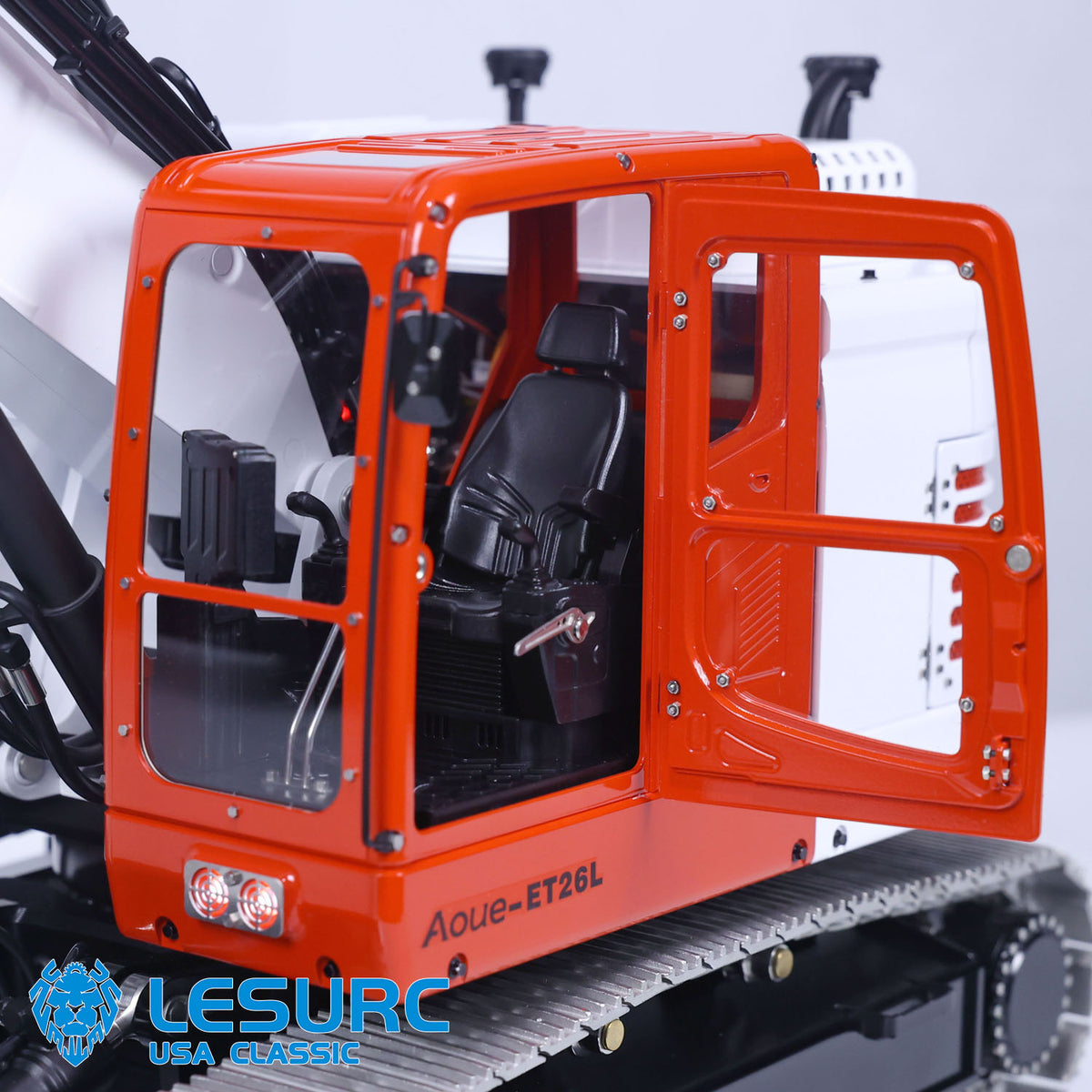 LESU Aoue ET26L 1/14 Metal RC Hydraulic Excavator 3 Arms Digger with PL18EV Radio System GPS