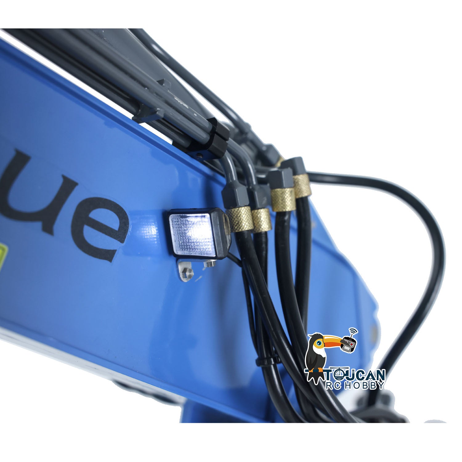 LESU Aoue ET26L 1/14 Metal RC Hydraulic Excavator 3 Arms Digger with Light System