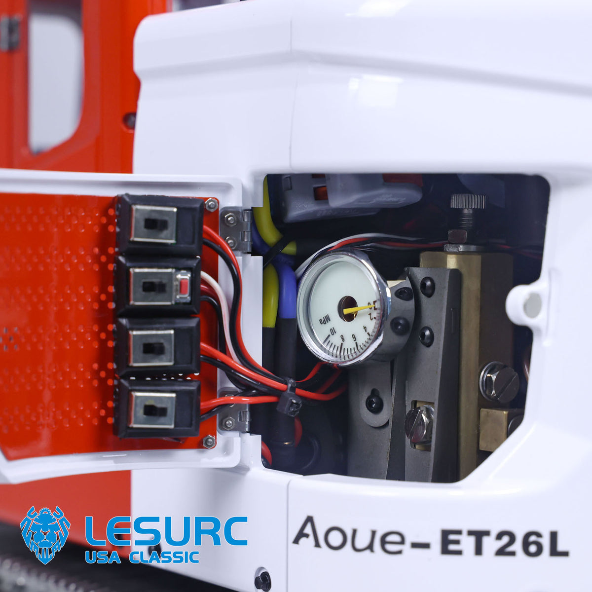 LESU Aoue ET26L Metal 1/14 RC Hydraulic Excavator 3 Arms Digger with GPS