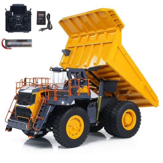 LESU Aoue R100E 1/16 Metal Hydraulic RC Mining Dump Truck
