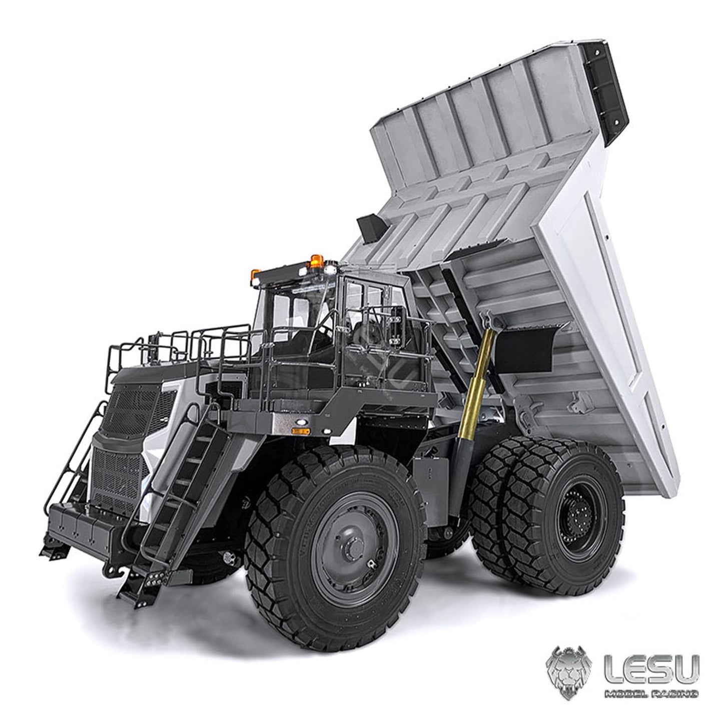 LESU Aoue R100E 1/16 Metal Remote Control Hydraulic Dumper Mining Truck for Outdoor