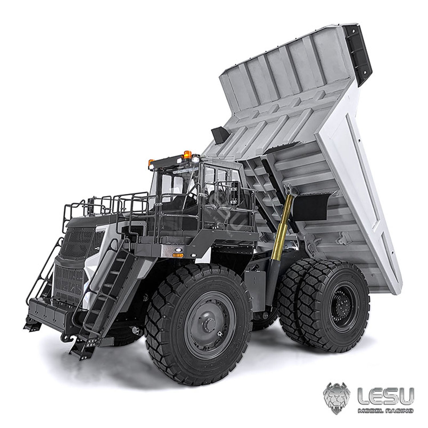 LESU Aoue R100E 1/16 Metal Remote Control Hydraulic Dumper Mining Truck for Outdoor