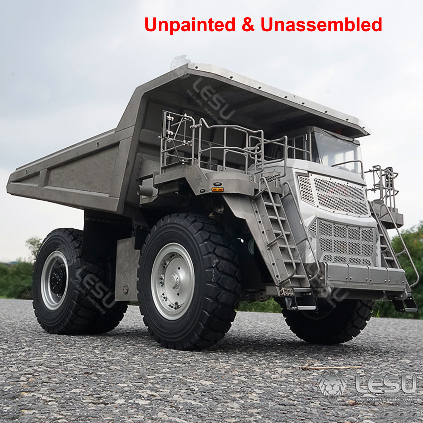 LESU Aoue R100E 1/16 Metal Remote Control Hydraulic Dumper Mining Truck with Axle Differential Lock