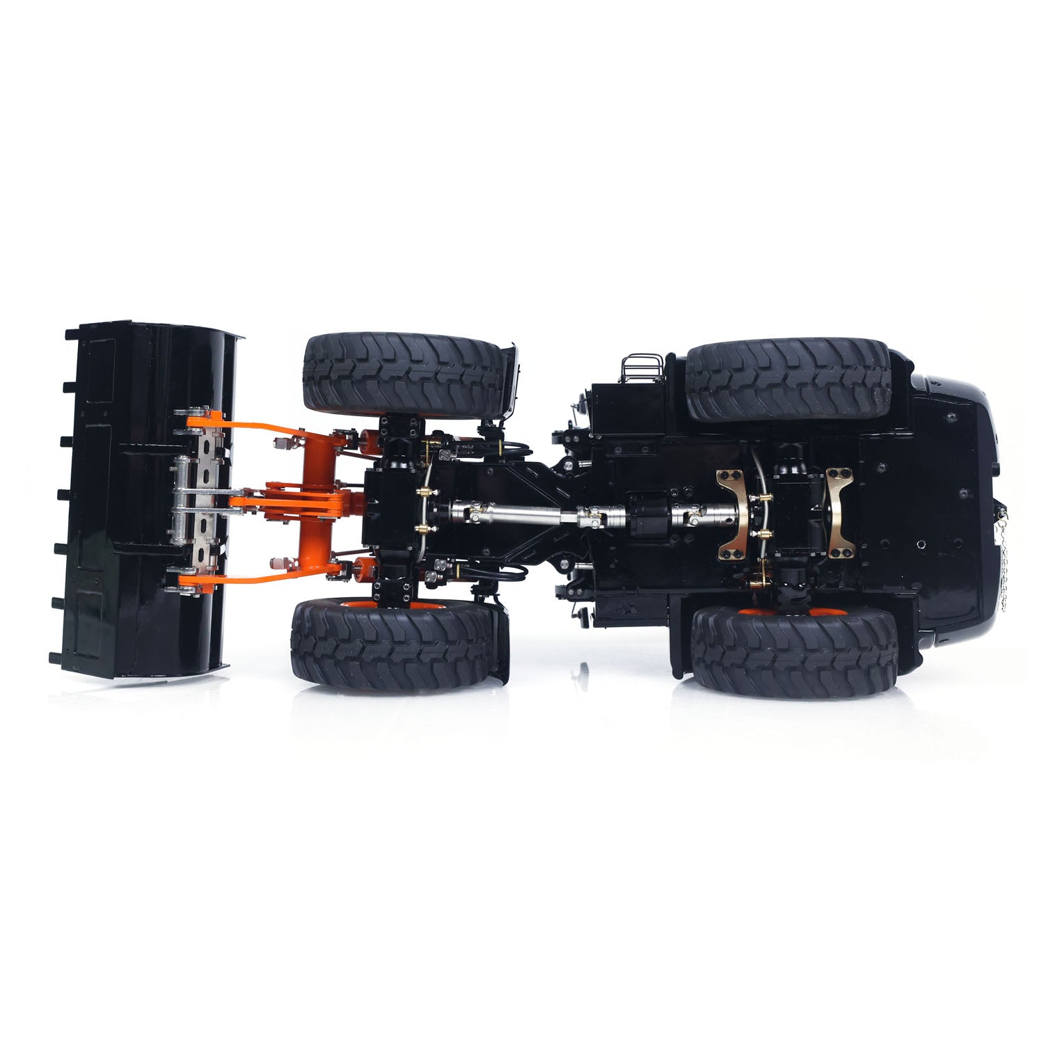 LESU Aoue WA100M-8 1/14 4X4 RC Metal Hydraulic Loader with ST8 Radio Controller Brushless Motor