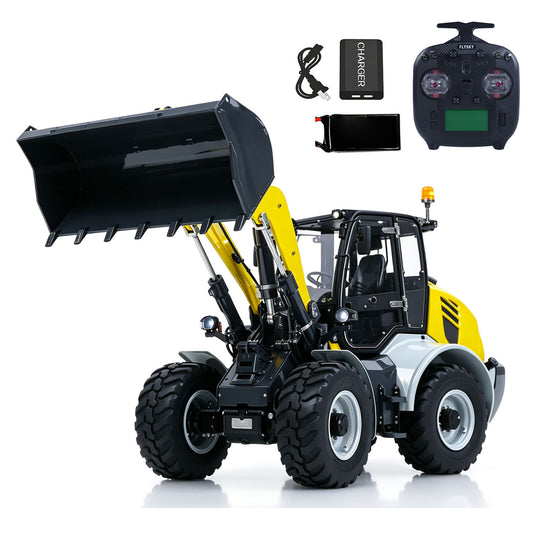 LESU Aoue WA100M-8 1/14 4X4 RC Metal Hydraulic Loader with ST8 Radio Controller Brushless Motor