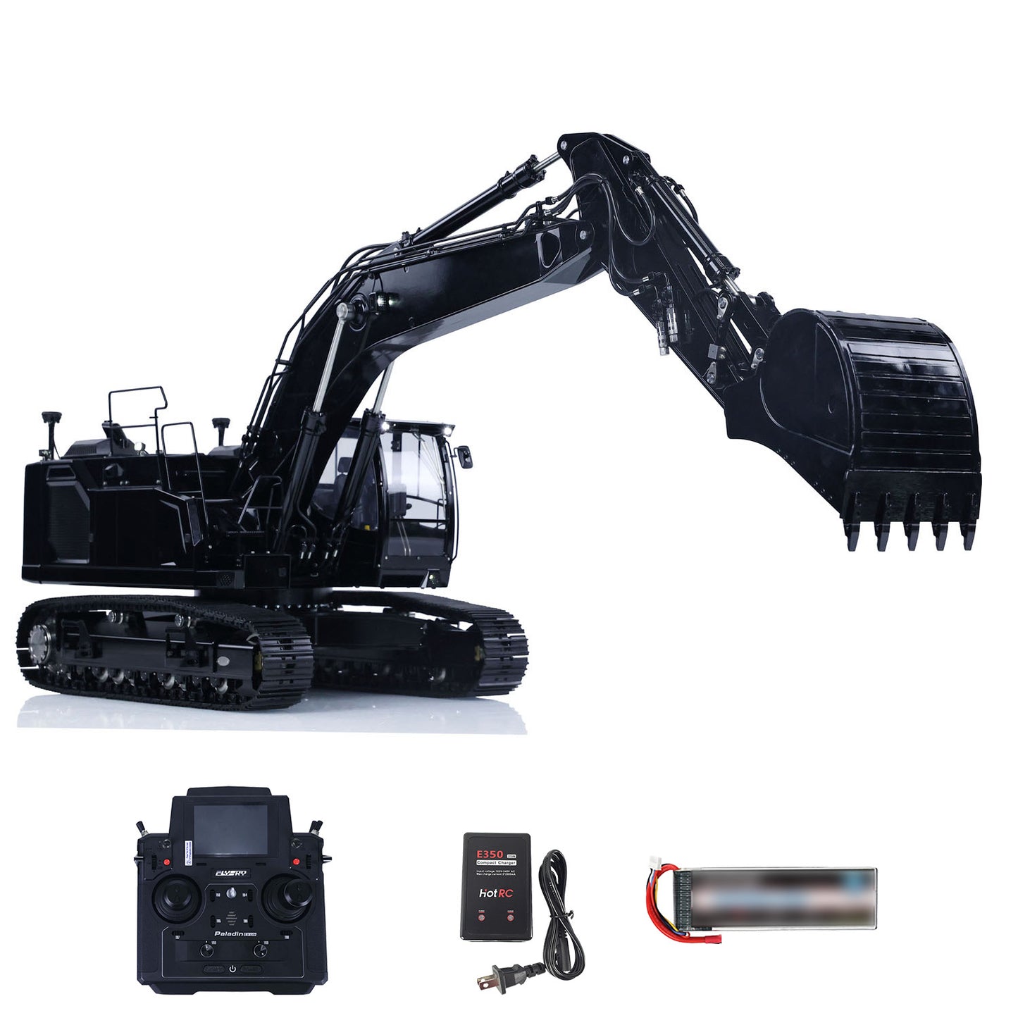LESU LR945 Metal 1/14 Hydraulic RC Excavator Model With 7CH Reversing Valves