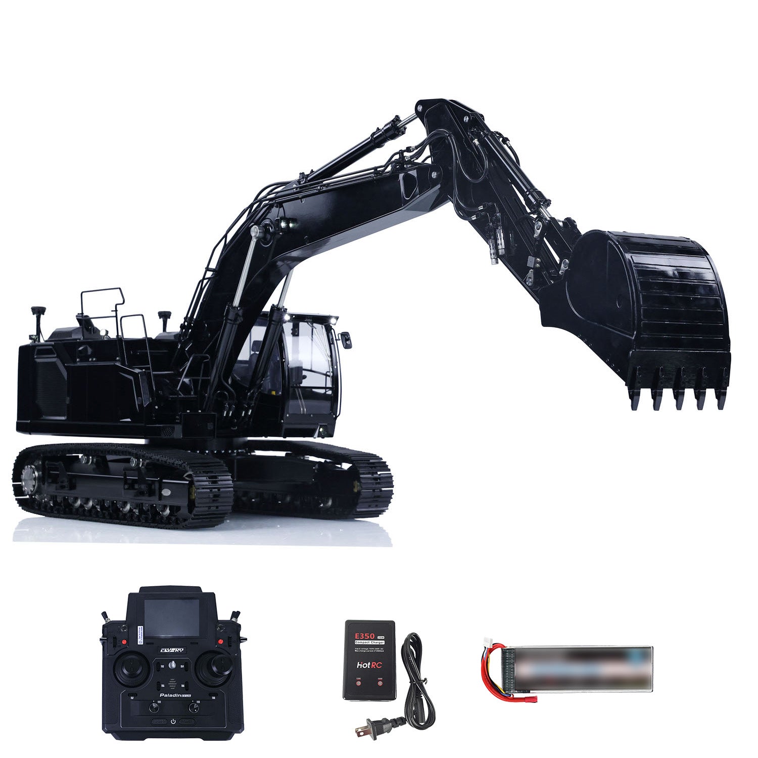 LESU LR945 Metal 1/14 Hydraulic RC Excavator Model With 7CH Reversing Valves