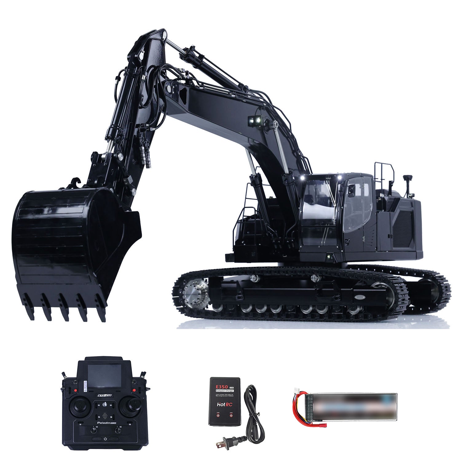 LESU LR945 Metal 1/14 Hydraulic RC Excavator Model With FlySky PL18EV Lite Radio System