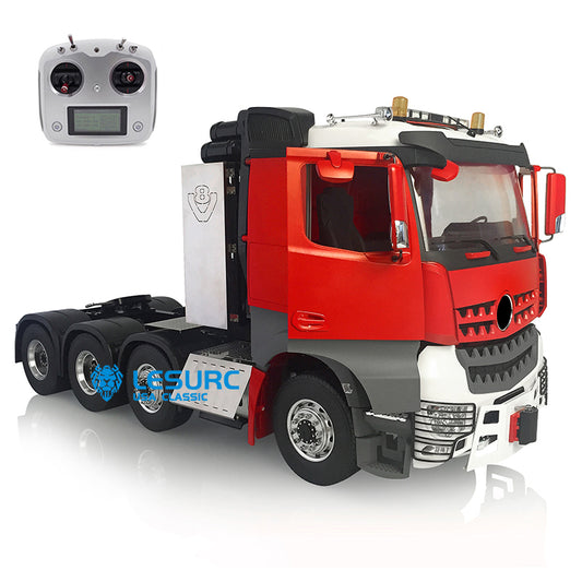 LESU 1/14 8*8 RC 3 Speed Metal Chassis Highline Tractor Truck DIY RC Cabin W/ Light Sound ESC Radio Controller Motor Servo