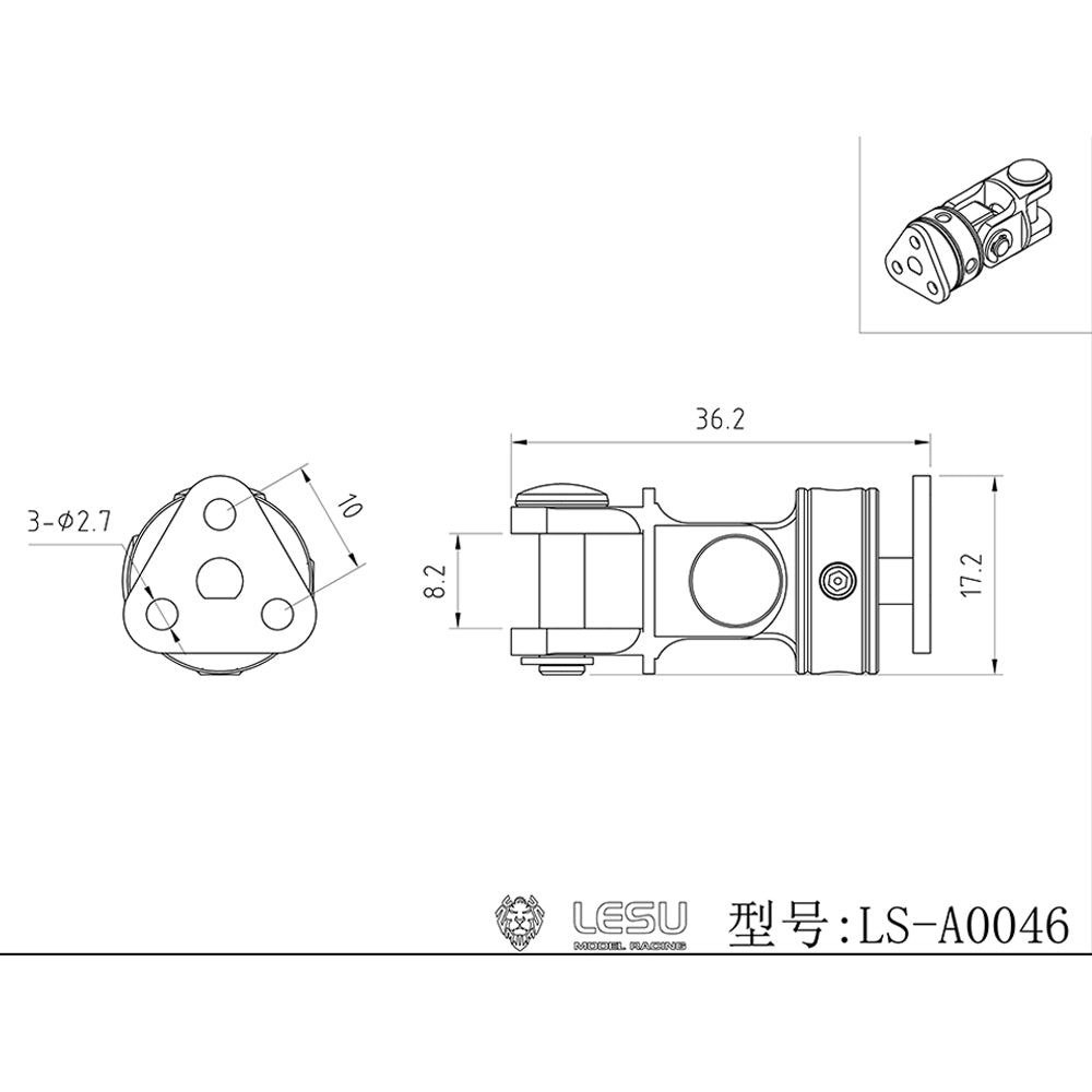 LESU 1/14 Scale Hydraulic Orange Peel Grab Suitable for RC Crane Dumper Radio Controlled Tipper Truck Cars Model Vehicles