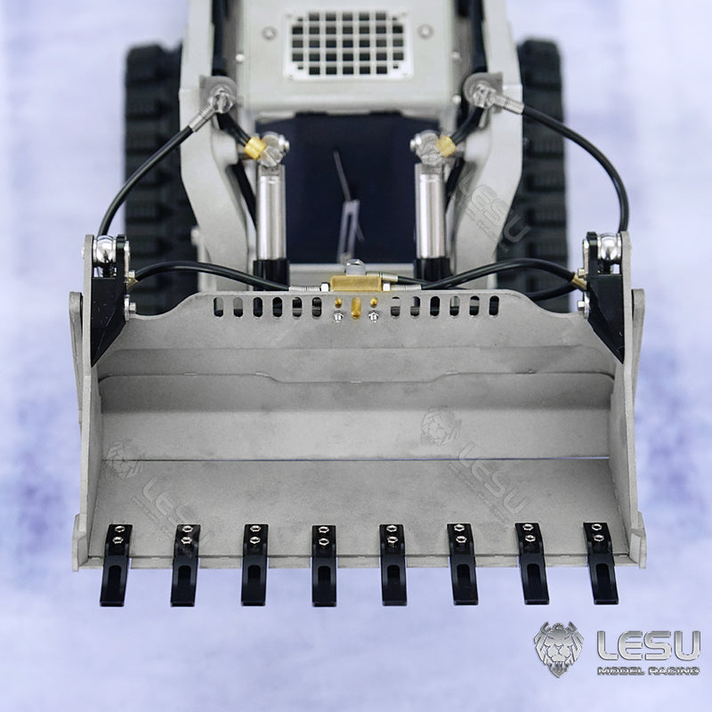 In Stock LESU 1/14 RC Metal Hydraulic Aoue-LT5 Tracked Skid-Steer Loader DIY Model Lights