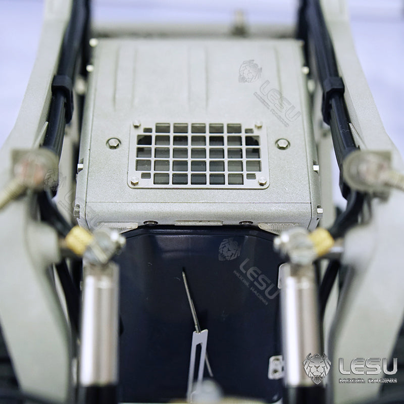 In Stock LESU 1/14 RC Metal Hydraulic Aoue-LT5 Tracked Skid-Steer Loader DIY Model Lights