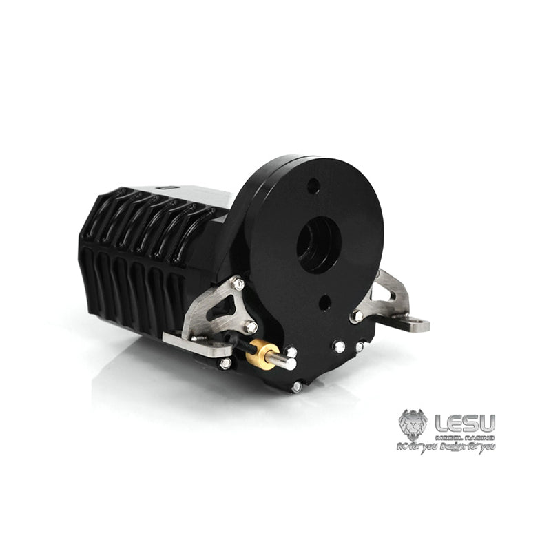 LESU 1/14 Gear Shifting Transmission Planetary Moderation Transfer Case for RC Tractor Truck Truck 3 Speed Gearbox