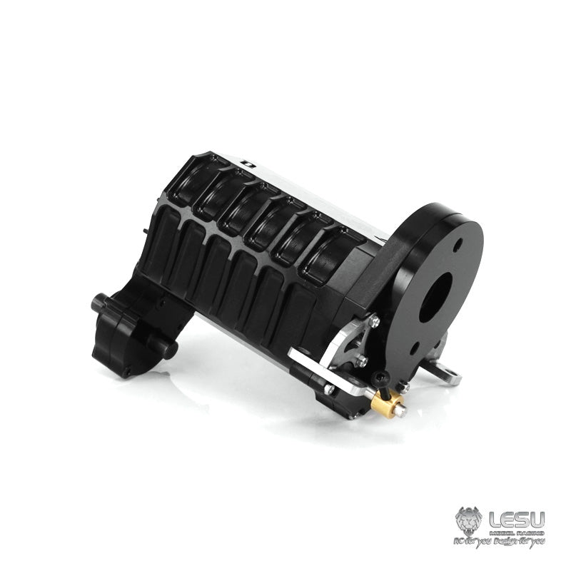 LESU 1/14 Gear Shifting Transmission Planetary Moderation Transfer Case for RC Tractor Truck Truck 3 Speed Gearbox