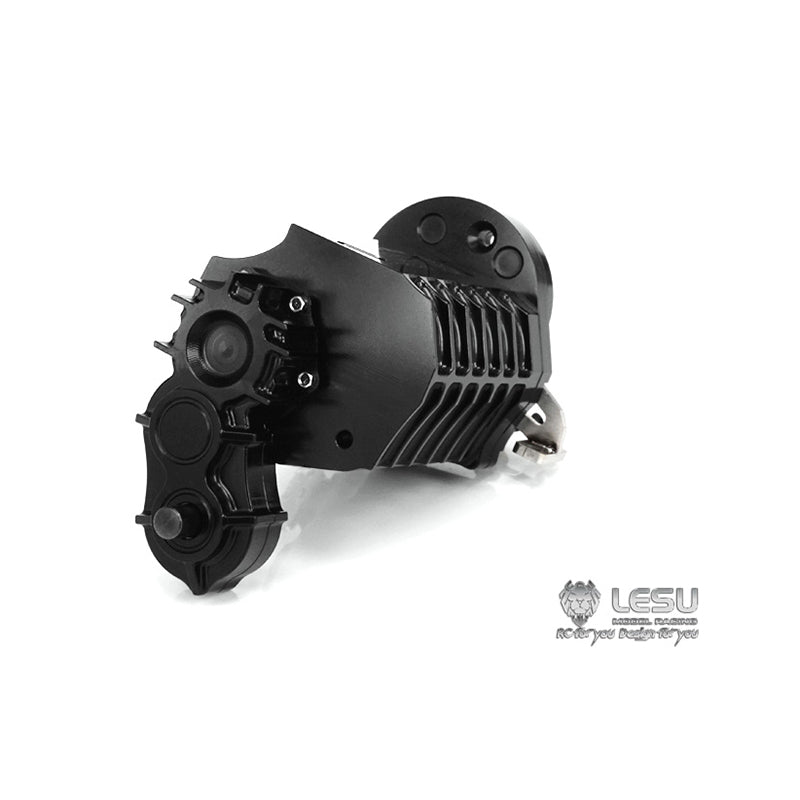 LESU 1/14 Gear Shifting Transmission Planetary Moderation Transfer Case for RC Tractor Truck Truck 3 Speed Gearbox