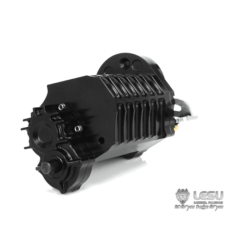 LESU 1/14 Gear Shifting Transmission Planetary Moderation Transfer Case for RC Tractor Truck Truck 3 Speed Gearbox