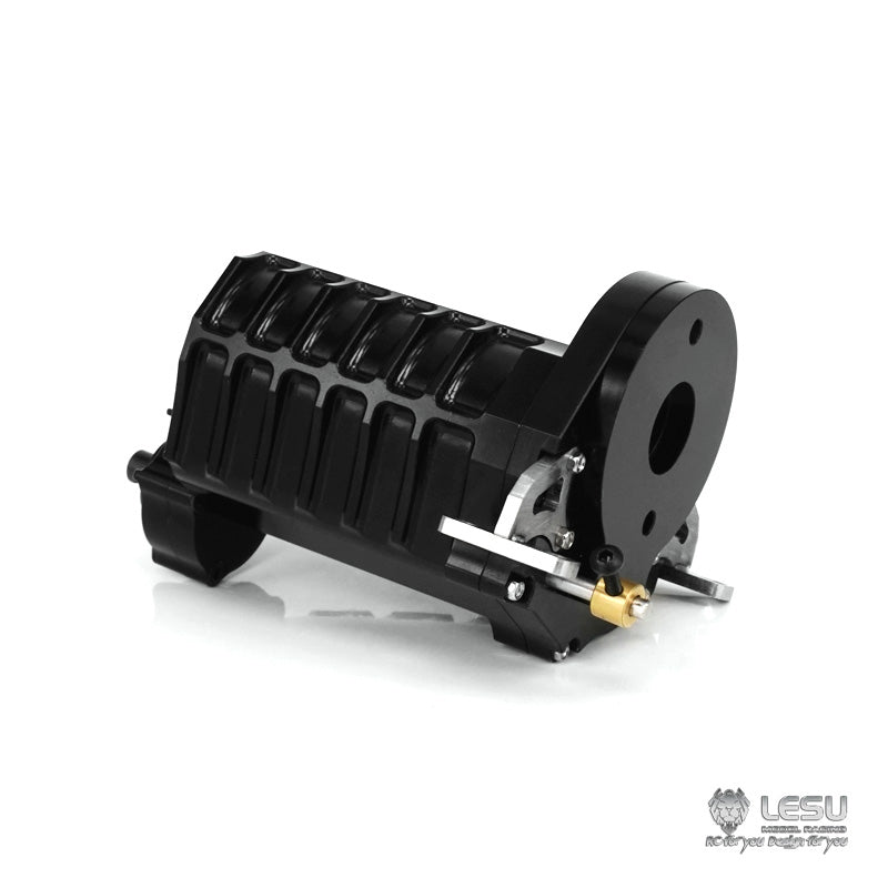 LESU 1/14 Gear Shifting Transmission Planetary Moderation Transfer Case for RC Tractor Truck Truck 3 Speed Gearbox